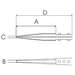 ESD Ceramic Tweezer Tips, Style 2A, Zirconia Tips for 2AZJK.SA, Round, Flat, 1.6"